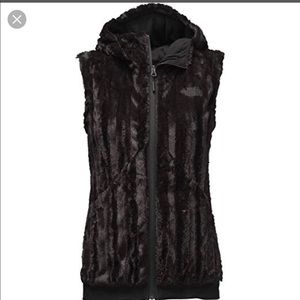 North Face fur vest